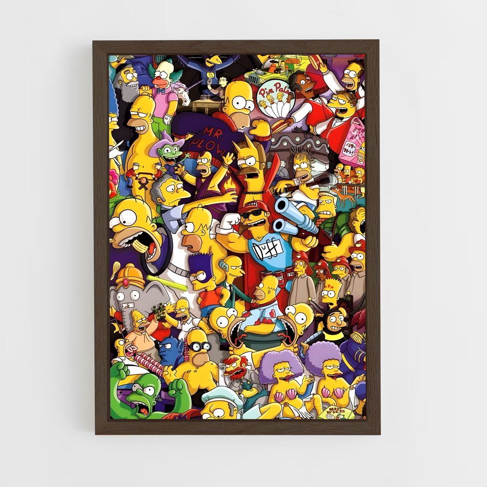 ap-simpsons-6 cadre Bois foncé