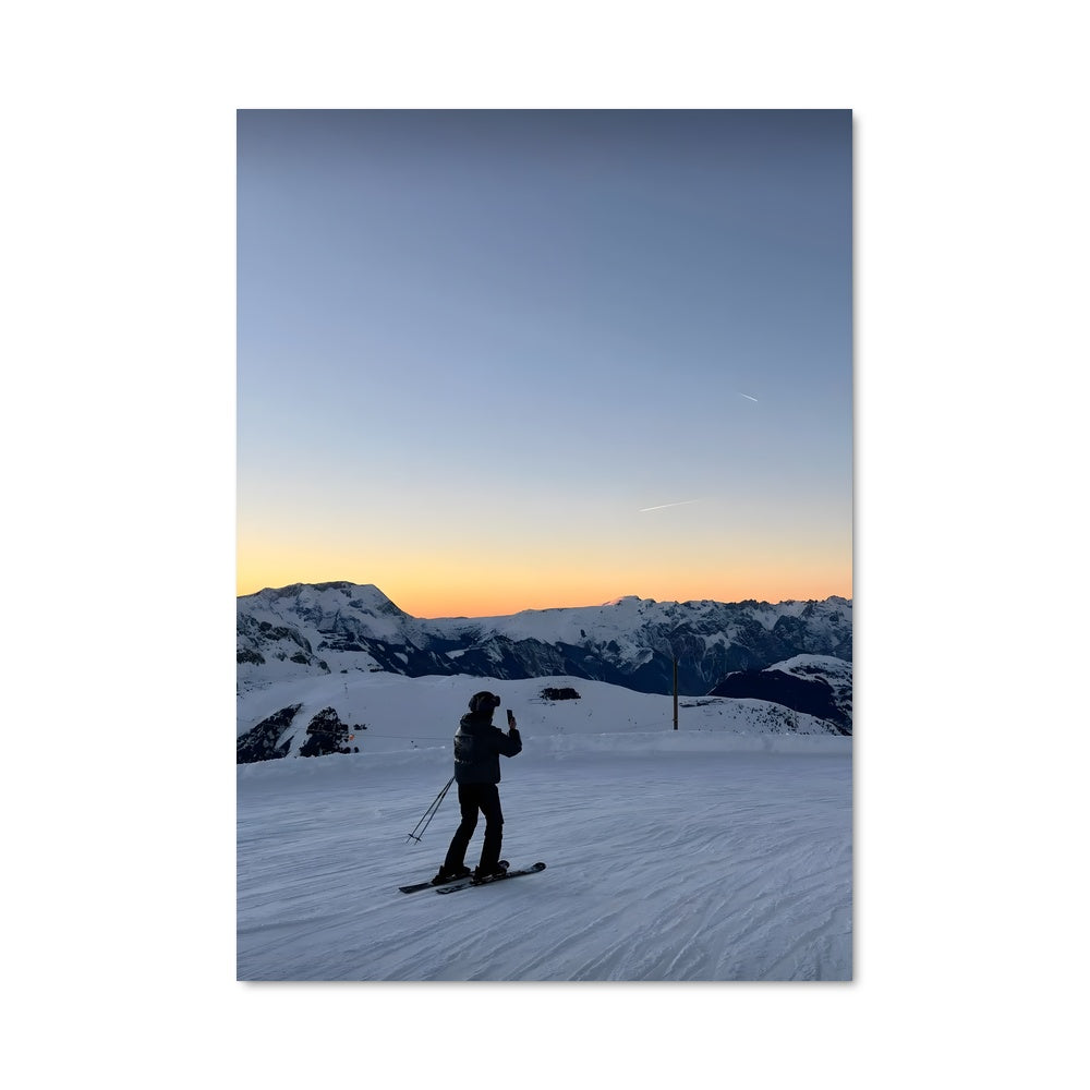 Poster Ski au Crépuscule