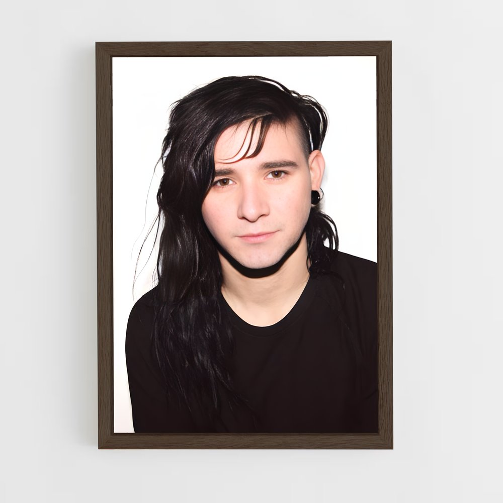 ap-skrillex-4 cadre Bois foncé