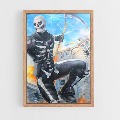 ap-skull trooper-1 cadre Bois clair