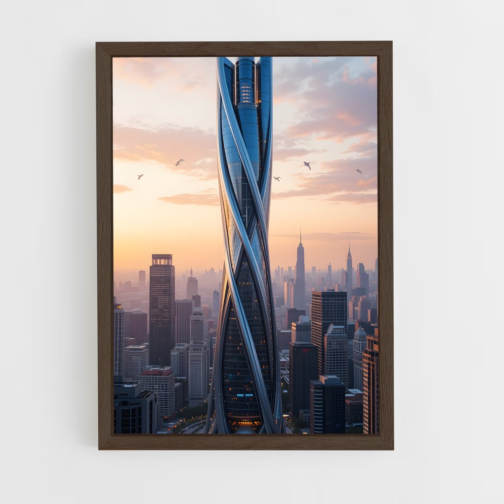 ap-skyscrapers-4 cadre Bois foncé