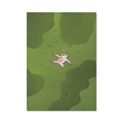 Poster Chat Flottant