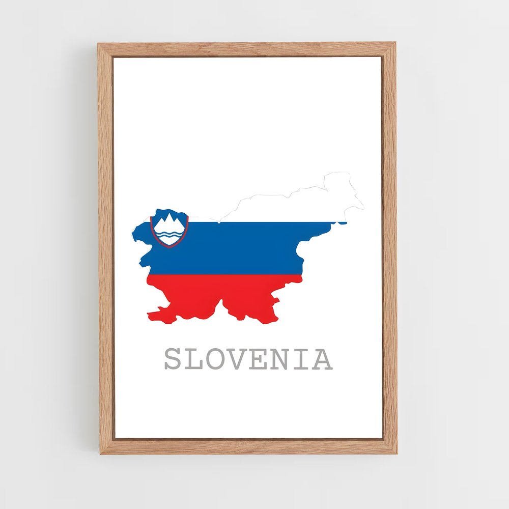 ap-slovenia flag-1 cadre Bois clair