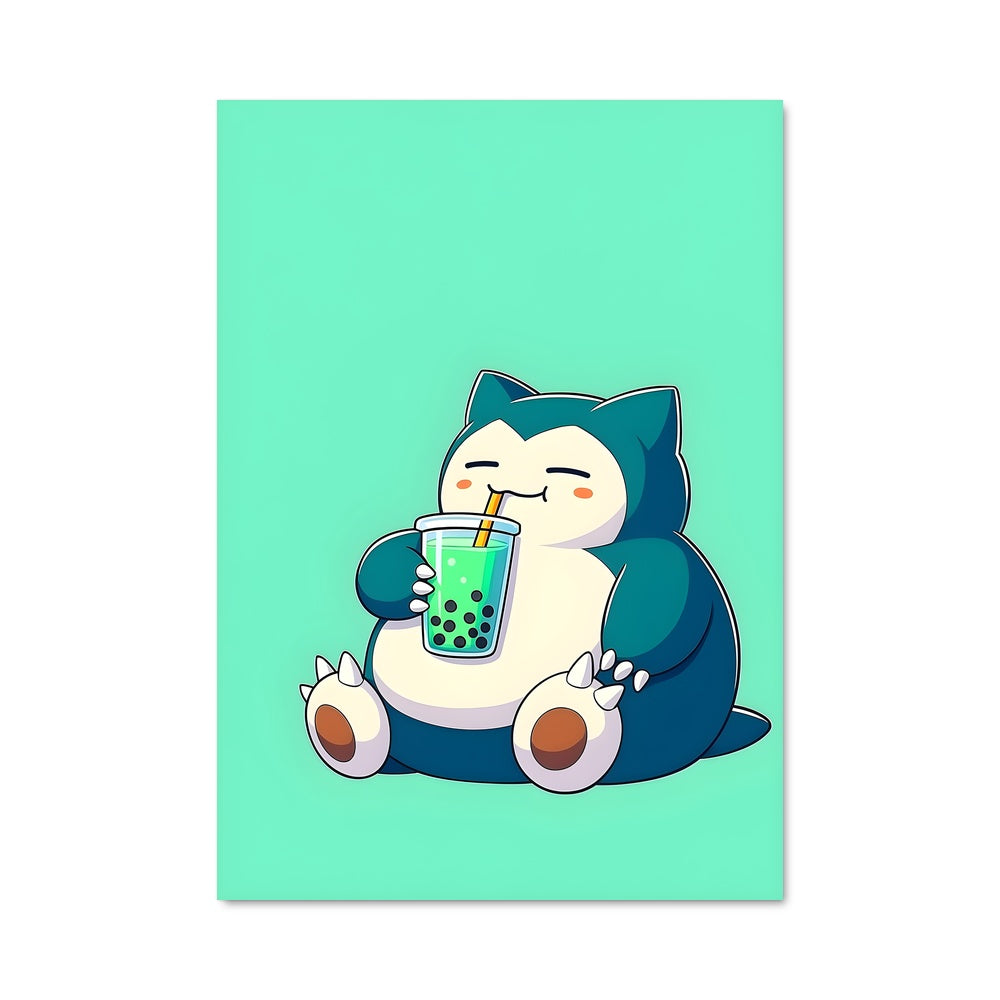 Poster Snorlax en Mode Détente