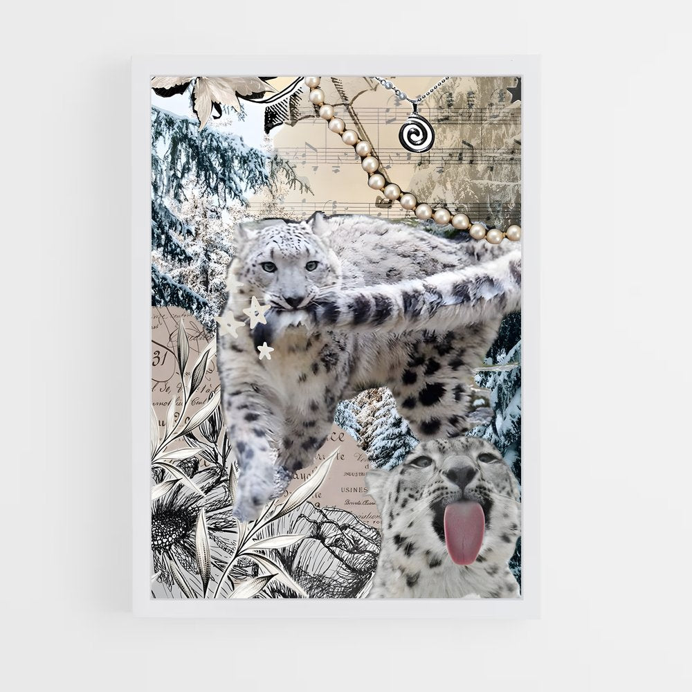 ap-snow leopard-6 cadre Blanc