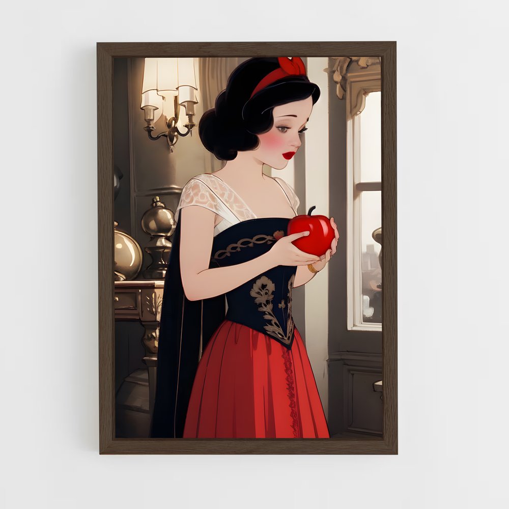 ap-snow white-13 cadre Bois foncé