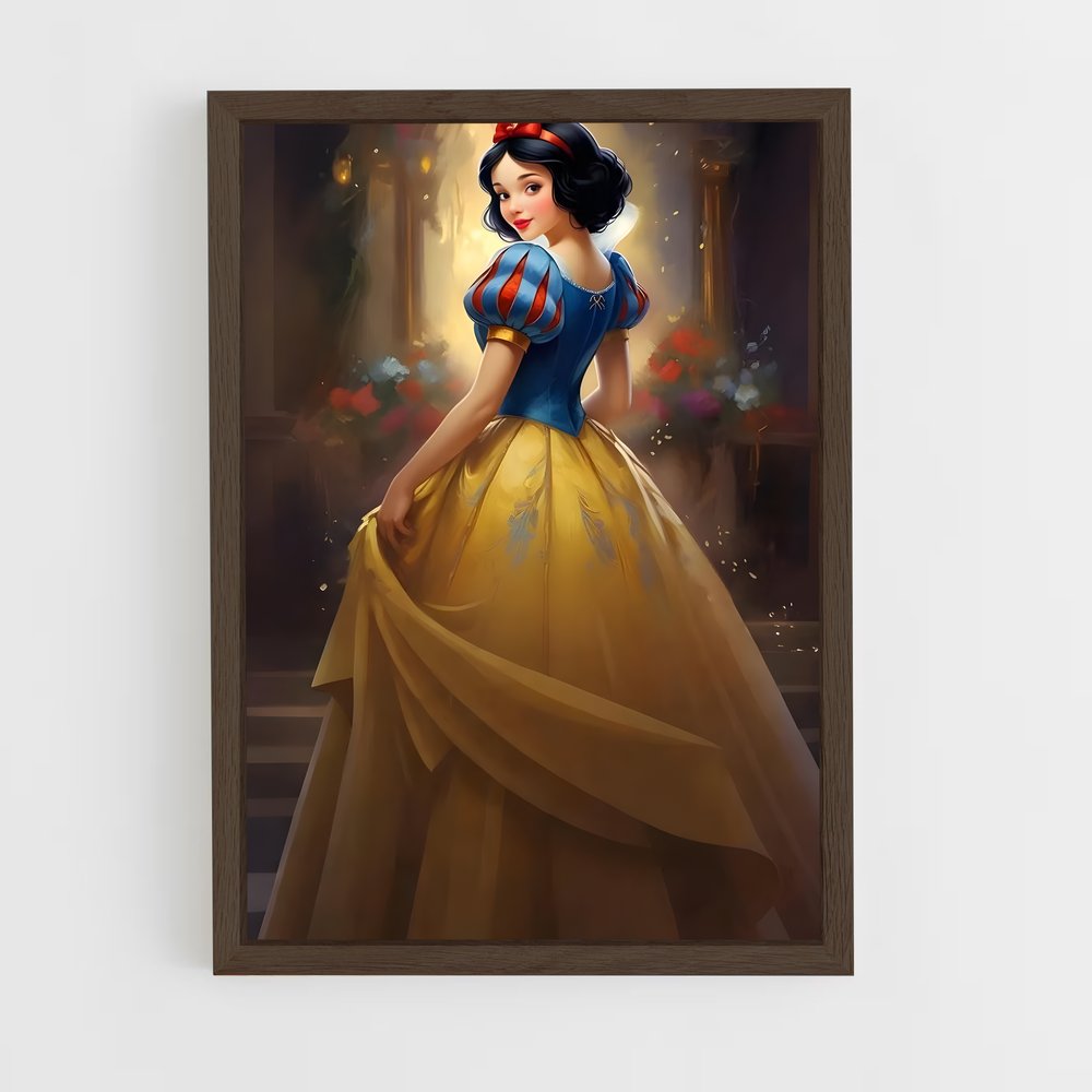 ap-snow white-14 cadre Bois foncé