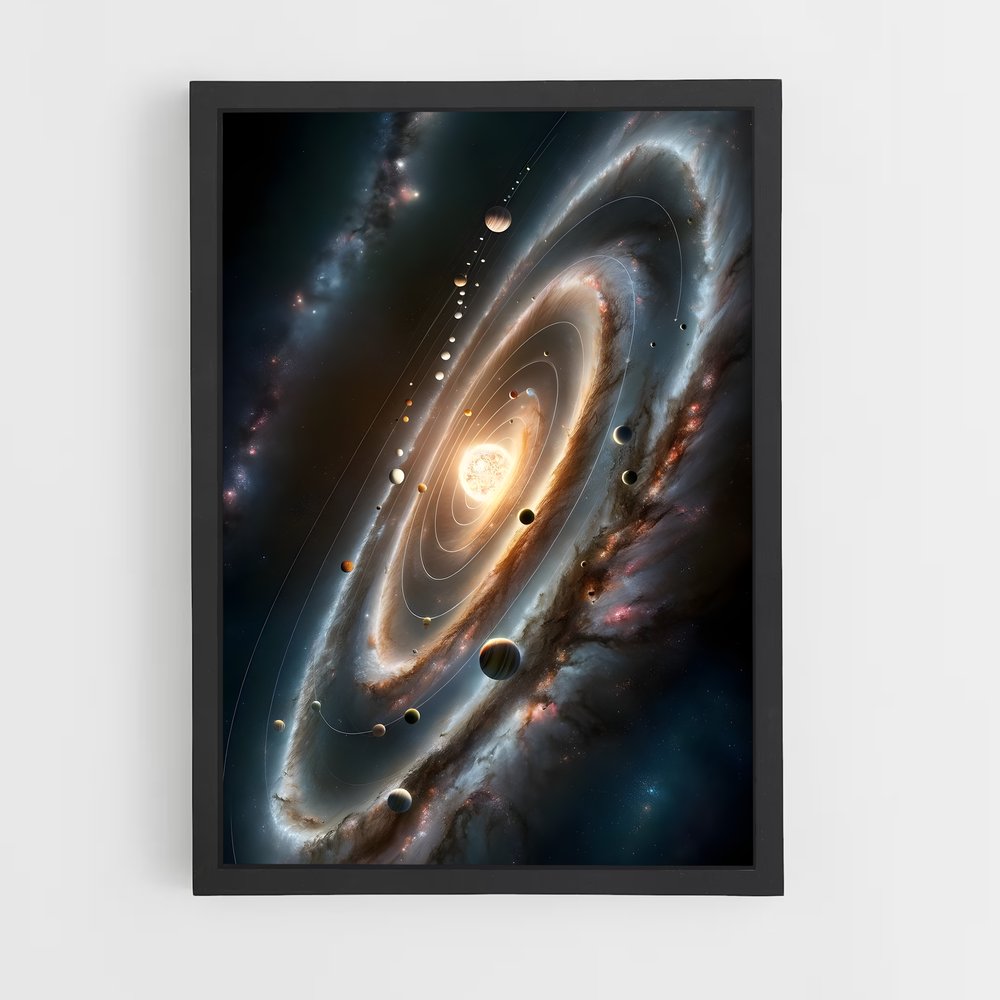 ap-solar system-12 cadre Noir