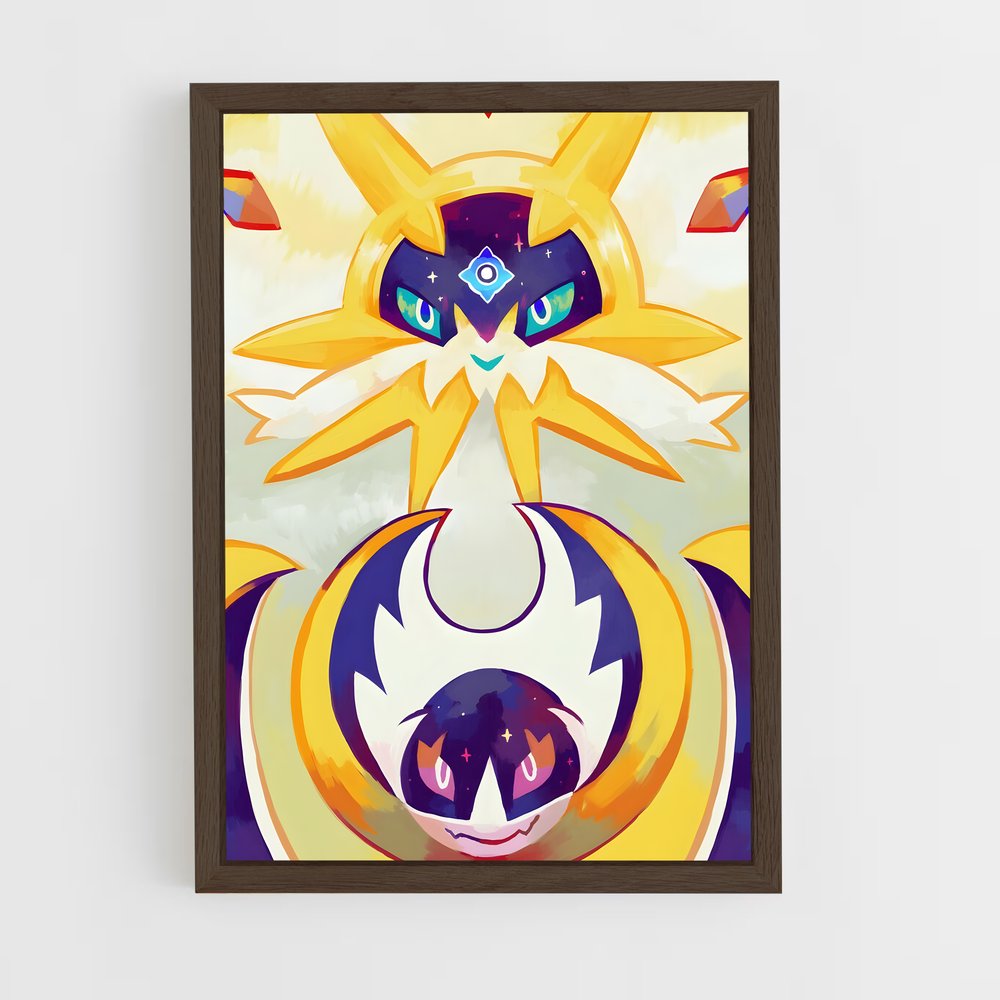 ap-solgaleo-6 cadre Bois foncé