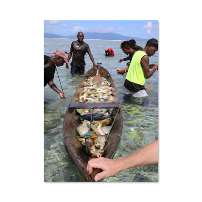 Poster Pêcheurs des Îles Solomon
