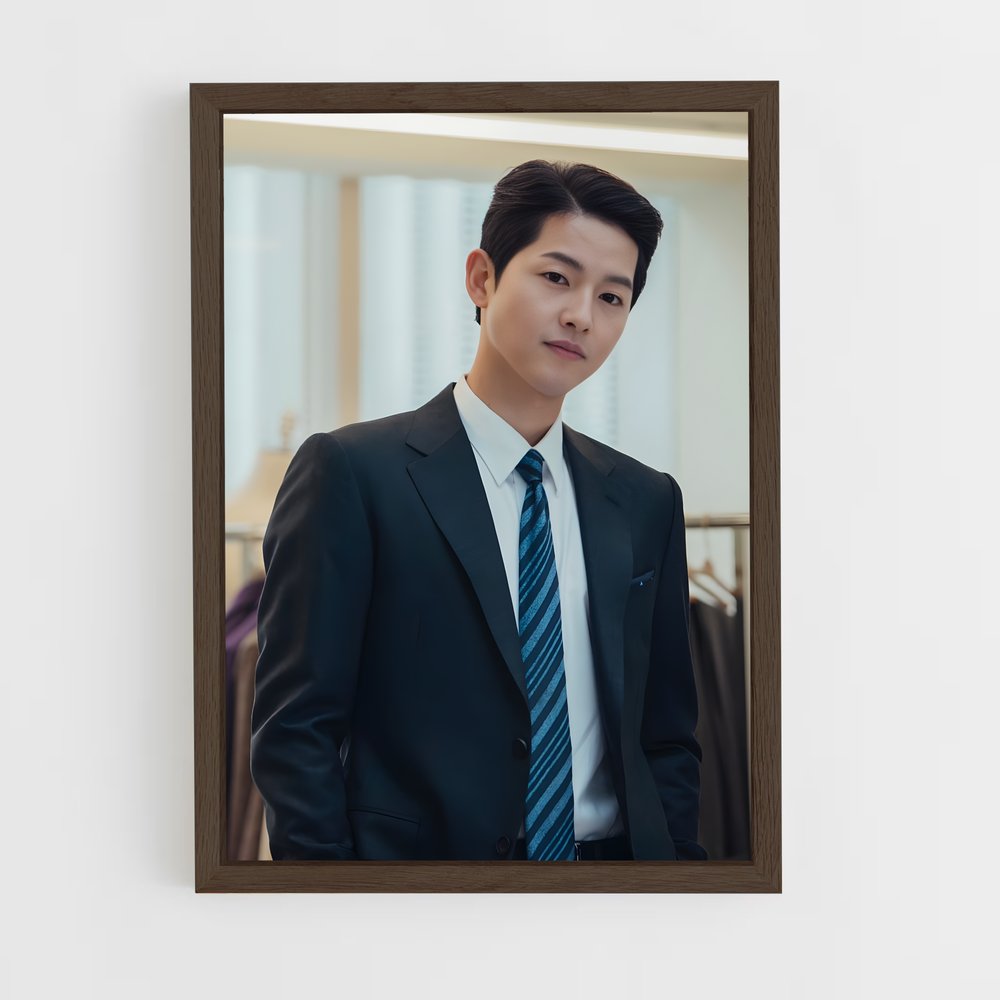 ap-song joong-ki-7 cadre Bois foncé