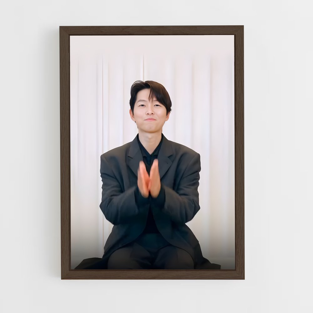 ap-song joong-ki-9 cadre Bois foncé