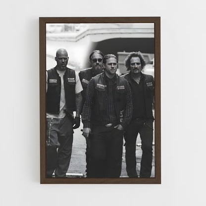 ap-sons of anarchy-5 cadre Bois foncé
