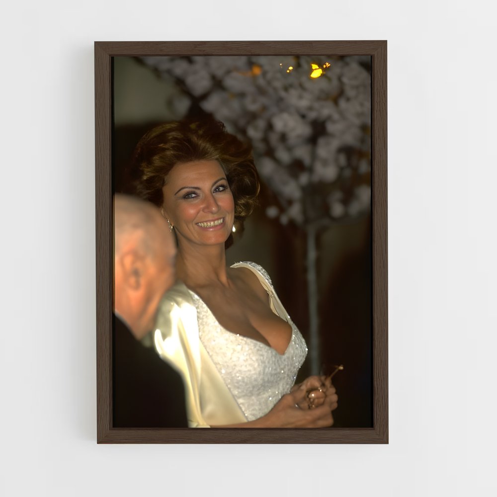 ap-sophia loren-8 cadre Bois foncé