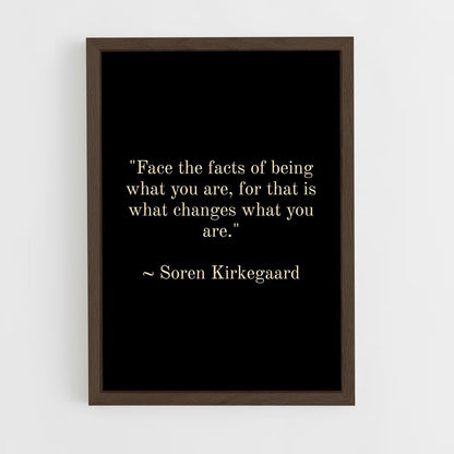 ap-soren kierkegaard-1 cadre Bois foncé