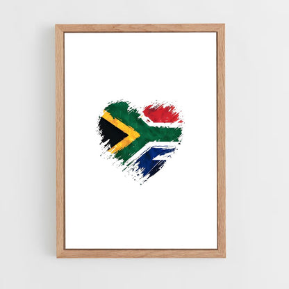 ap-south africa flag-1 cadre Bois clair