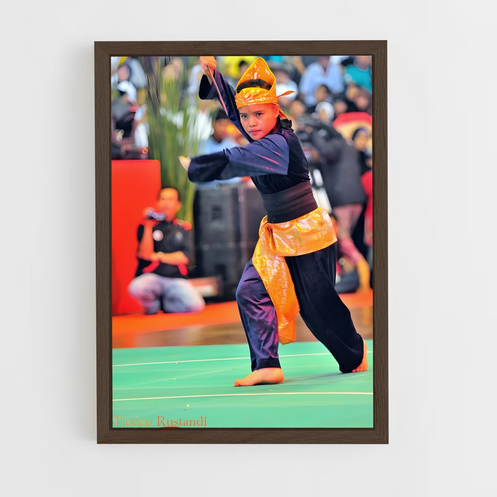 ap-southeast asian games pencak silat-2 cadre Bois foncé