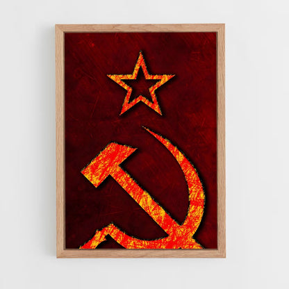 ap-soviet union flag-1 cadre Bois clair
