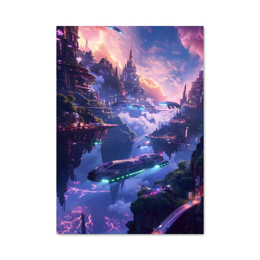 Poster Utopia Futuriste