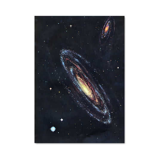Poster Galaxies Enlacées