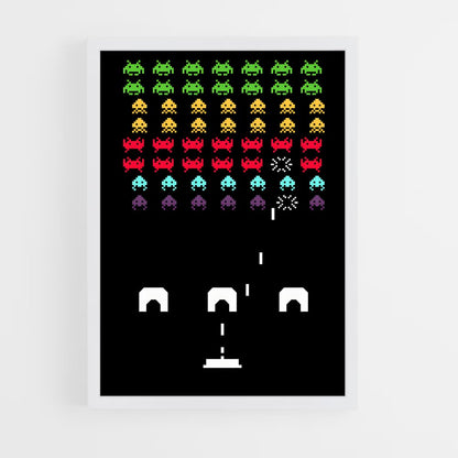 ap-space invaders-1 cadre Blanc