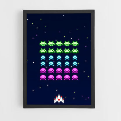 ap-space invaders-3 cadre Noir