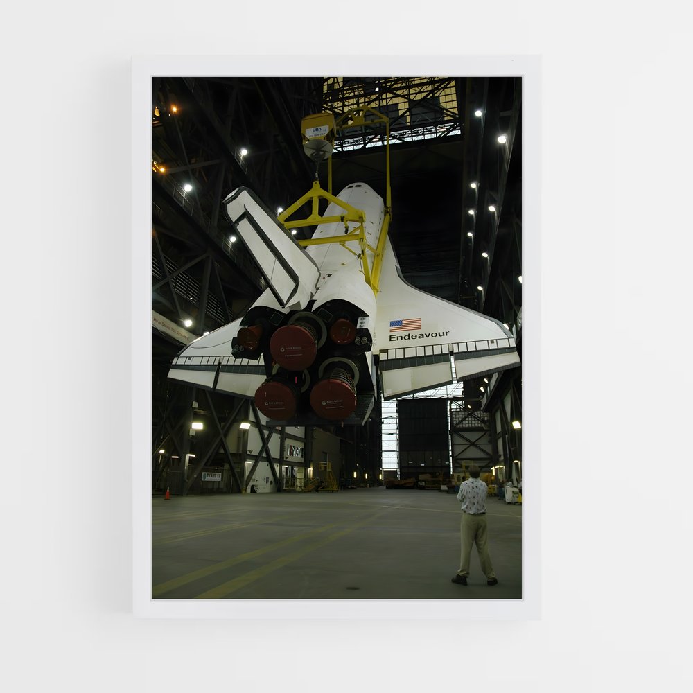 ap-space shuttle endeavour-3 cadre Blanc
