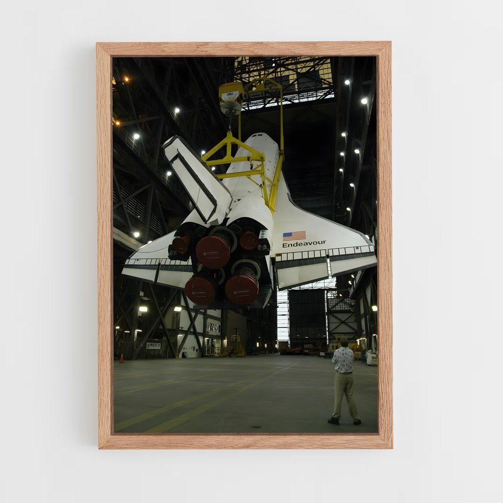 ap-space shuttle endeavour-3 cadre Bois clair