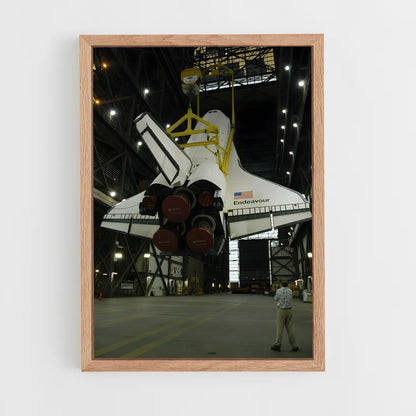ap-space shuttle endeavour-3 cadre Bois clair