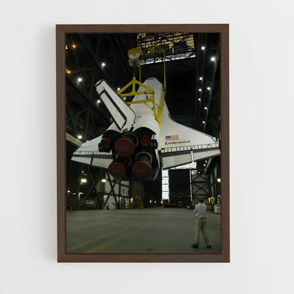 ap-space shuttle endeavour-3 cadre Bois foncé