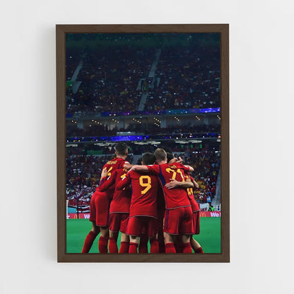 ap-spain national football team-3 cadre Bois foncé