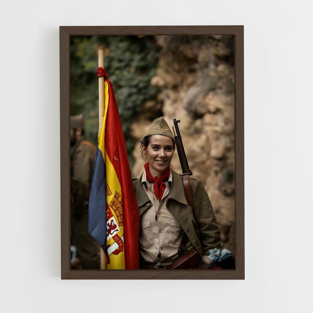 ap-spanish civil war-1 cadre Bois foncé