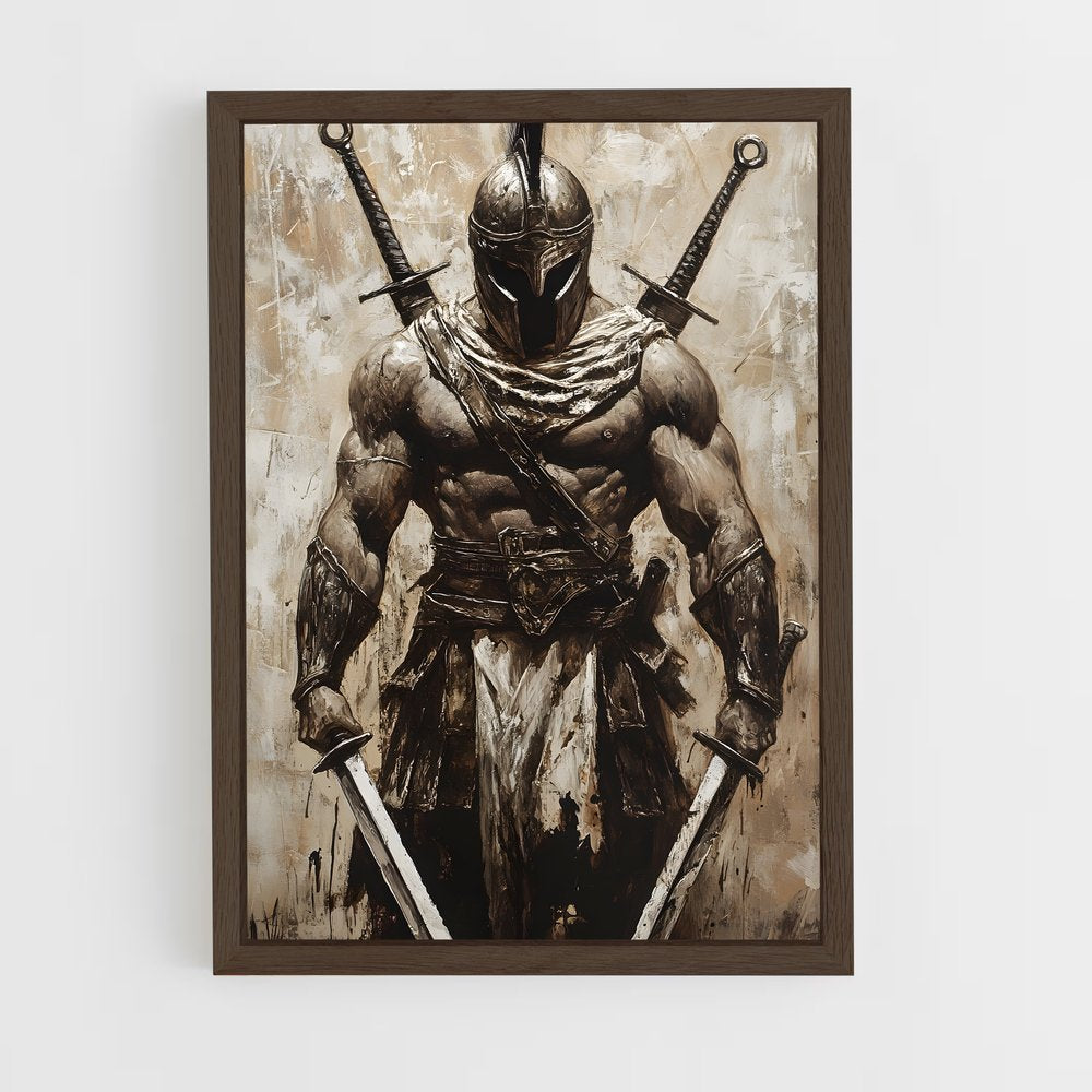ap-spartan warrior-6 cadre Bois foncé