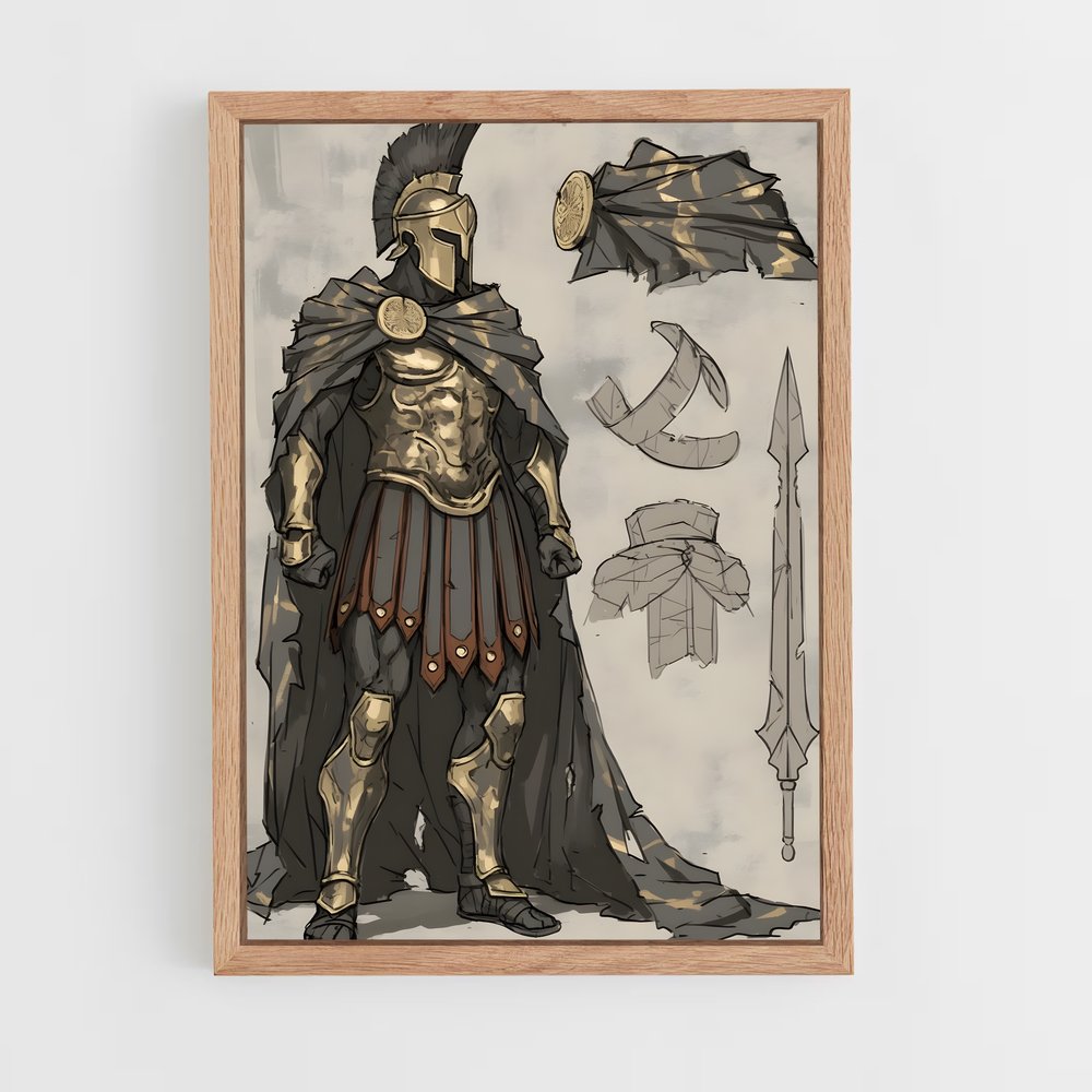 ap-spartan warrior-7 cadre Bois clair