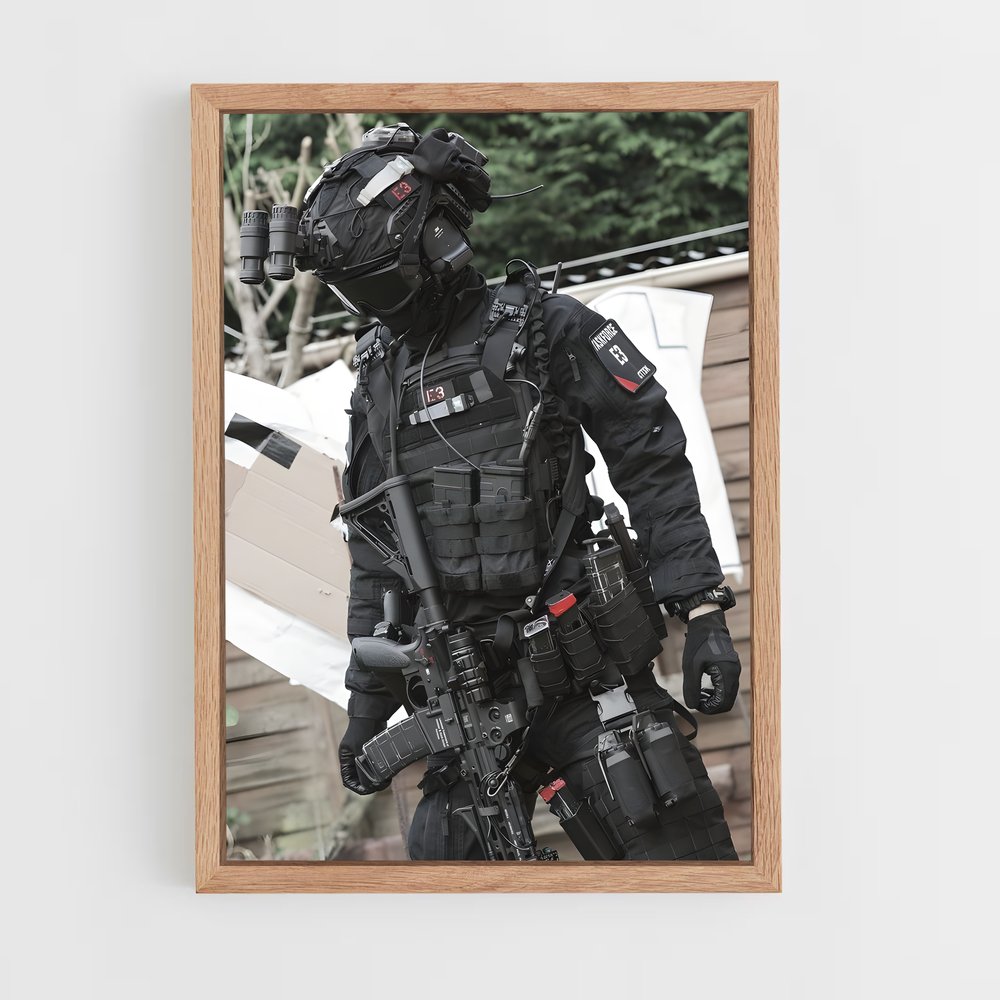 ap-special forces-4 cadre Bois clair