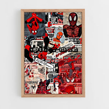 ap-spider man-1 cadre Bois clair