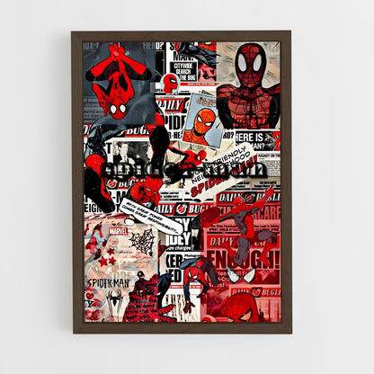 ap-spider man-1 cadre Bois foncé