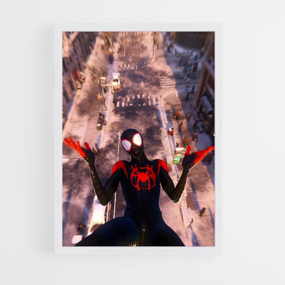 ap-spider man miles morales-10 cadre Blanc
