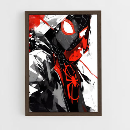 ap-spider man miles morales-2 cadre Bois foncé