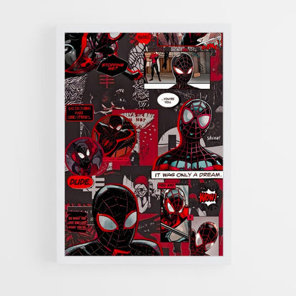 ap-spider man miles morales-8 cadre Blanc