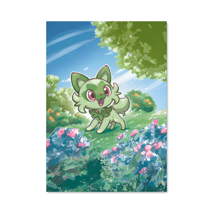 Poster Sprigatito Sourire