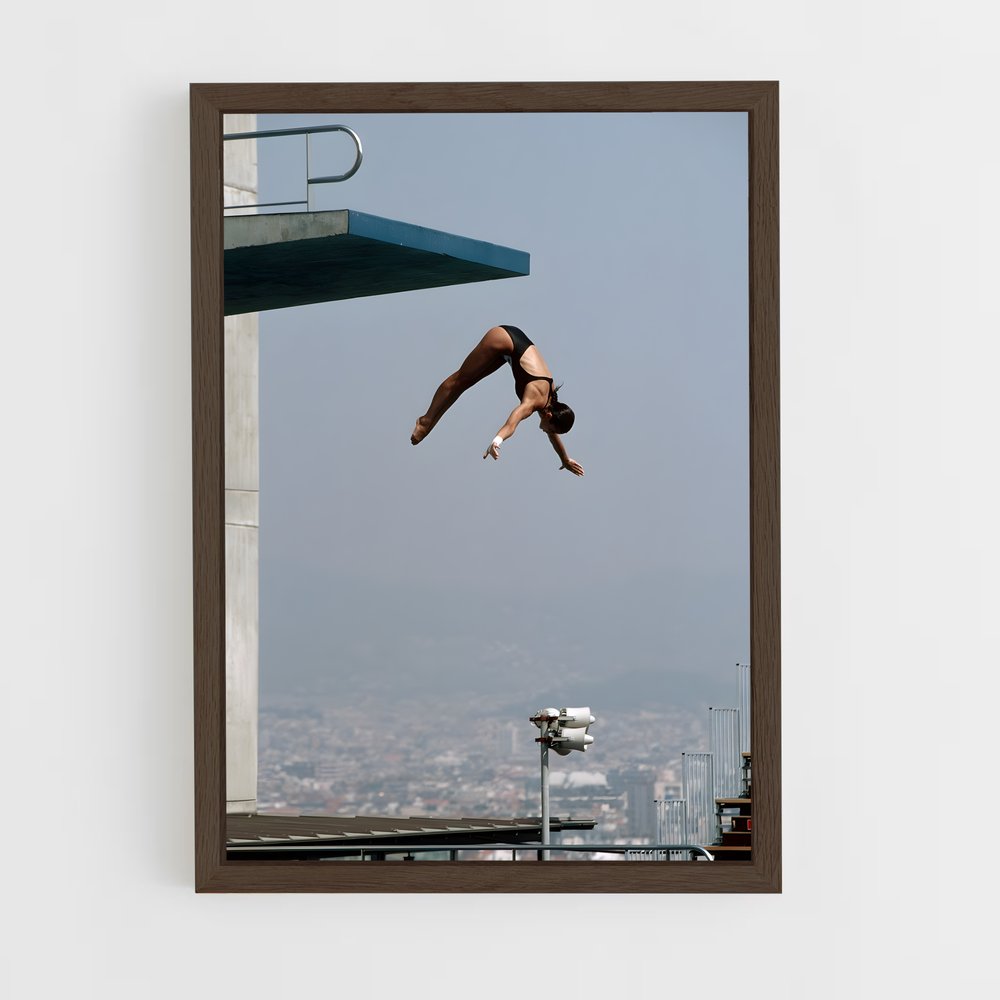 ap-springboard diving-1 cadre Bois foncé