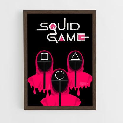 ap-squid game-6 cadre Bois foncé