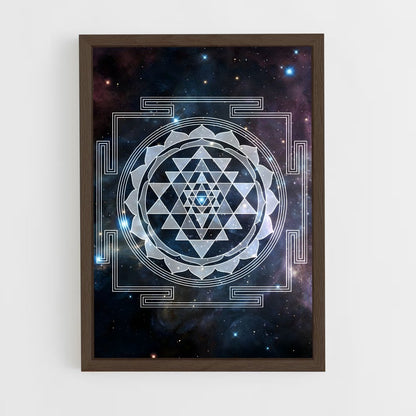 ap-sri yantra-1 cadre Bois foncé