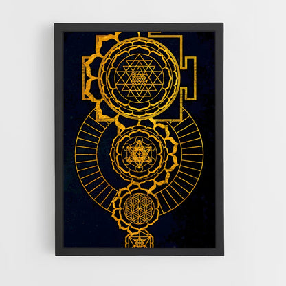 ap-sri yantra-2 cadre Noir