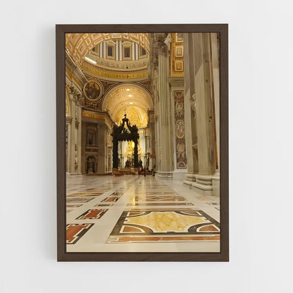 ap-st peters basilica-1 cadre Bois foncé