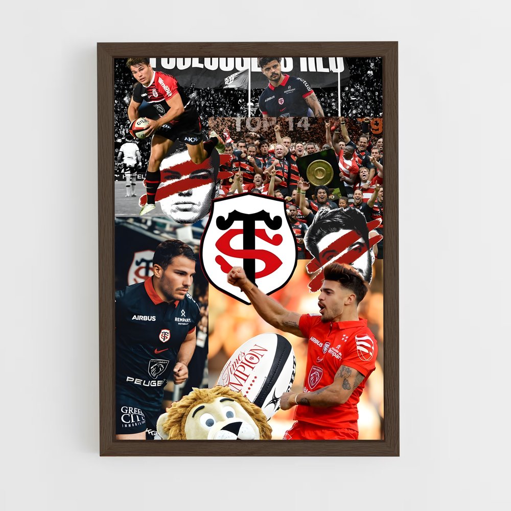 ap-stade toulousain-1 cadre Bois foncé