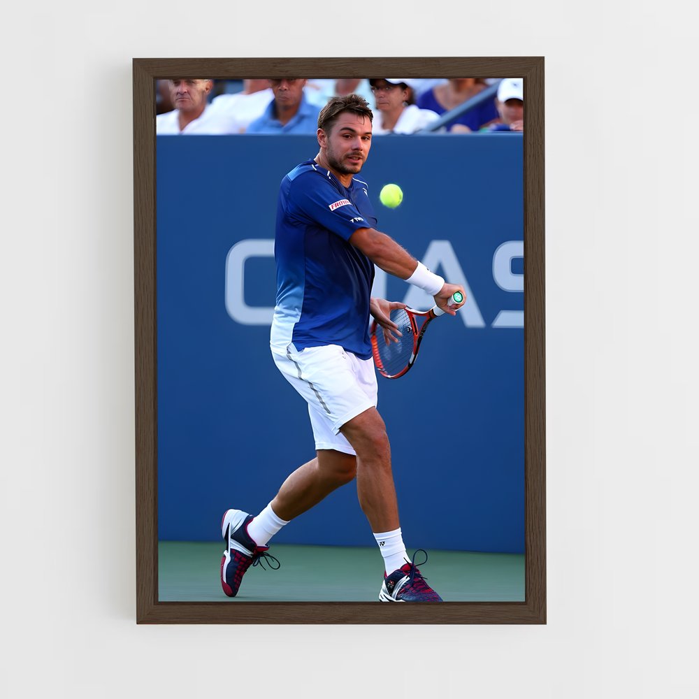 ap-stan wawrinka-2 cadre Bois foncé