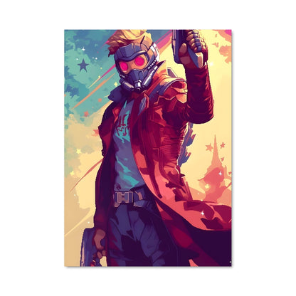 Poster Star-Lord en Action