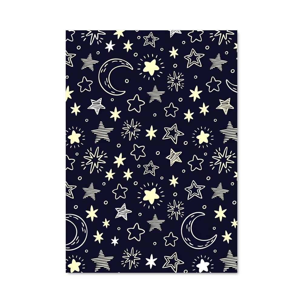 Poster Étoiles Lunaires